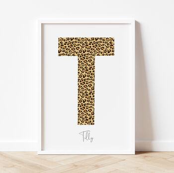 Personalised Animal Print Initial, 4 of 6