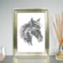 Horse Head Personalised Print, thumbnail 1 of 2