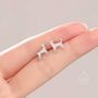 Sterling Silver Tiny Chihuahua Dog Stud Earrings, thumbnail 5 of 11