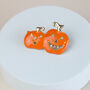 Sparkly Smiling Pumpkin Brooch, thumbnail 1 of 2