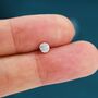 Sterling Silver Extra Tiny Round Disk Stud Earrings, thumbnail 6 of 12