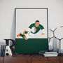Bryan Habana South Africa Rugby Poster, thumbnail 1 of 4