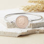 Lucky Penny Coin Bangle Bracelet 1971 To 2006, thumbnail 1 of 9