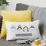 Personalised Family Faces Cushion, thumbnail 4 of 6