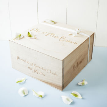 Personalised Message Wedding Keepsake Box, 3 of 3