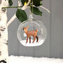 Christmas Glass Deer Bauble, thumbnail 1 of 4