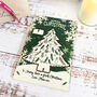 Personalised Green Christmas Keepsake Tree Card And Decoration, thumbnail 4 of 5