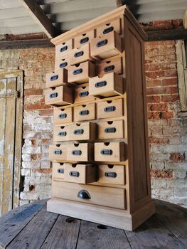 Handmade Reclaimed Wooden Apothecary Cabinet, 2 of 5