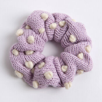Cotton Scrunchies Set Easy Knitting Kit, 7 of 10