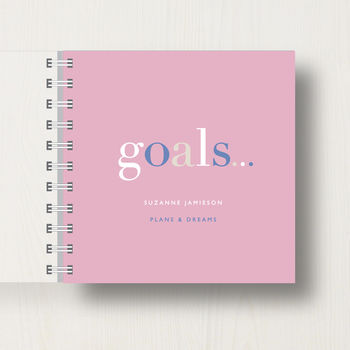 Personalised 'Goals' Bucket List Small Notebook, 9 of 10