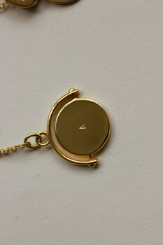 Gold Vermeil Personalised Spinner Necklace, 2 of 4