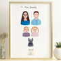 Personalised Family Portrait Hand Painted Print, thumbnail 2 of 5