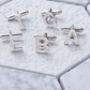 Sterling Silver Alphabet Initial Cufflinks, thumbnail 1 of 12