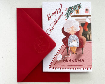 Christmas Greetings Card For Grandma, 3 of 8