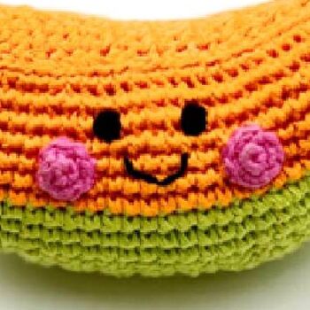 Handmade Melon Slice Fair Trade Toy, 4 of 4