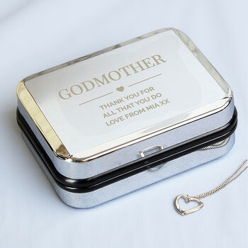 Personalised Box And Sterling Silver Heart Necklace, 4 of 10