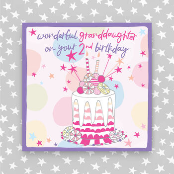 2nd Birthday Card For Daughter/Granddaughter/Niece, 2 of 3