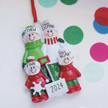 Personalised Family Hanging Decoration, 6 of 6