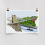 Bristol's Suspension Bridge And Ss Great Britain Print, thumbnail 2 of 3