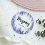 Personalised Birth Flower Coaster, July, Larkspur, thumbnail 2 of 2