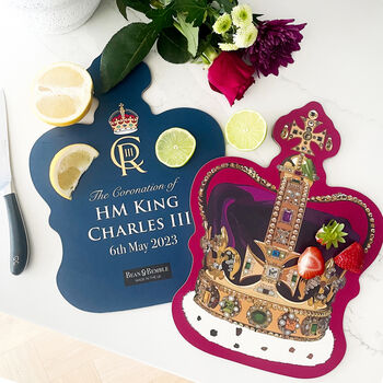 King Charles Coronation Crown Large Serving Platter, 2 of 12
