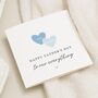 Blue Heart Fathers Day Card Dad Grandad, thumbnail 1 of 7