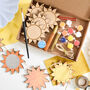 Summer Sun Bunting Kit Wooden Paints Letterbox, thumbnail 1 of 4