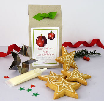 Personalised Christmas Biscuit Kit, Cutter And Icing By Katie Bakes