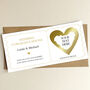 Personalised Wedding Gift Scratch To Reveal Card: Gold Heart Design, thumbnail 4 of 7