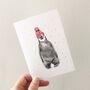 Festive Penguin Chick Hand Painted Christmas Card, thumbnail 2 of 2