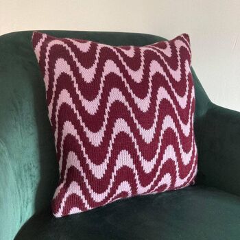 Shockwave Knitted Cushion, 11 of 12