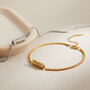 Personalised Mens Bar Chain Bracelet Gift, thumbnail 3 of 6