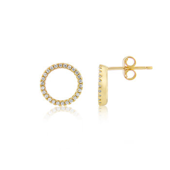 Chora Gold Plated And Cubic Zirconia Earrings, 3 of 4
