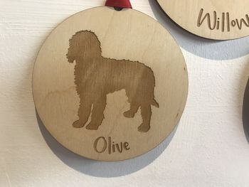 Personalised Engraved Pet Bauble Decoration, 2 of 2