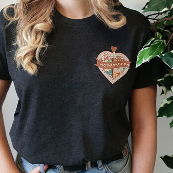 Dark Grey Motherhood T Shirt, 3 of 3