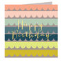 Gold Foiled Scallop Birthday Card, thumbnail 2 of 4