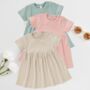 Organic Cotton Short Sleeve Baby Girls Dress, thumbnail 1 of 4