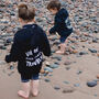 Uh Oh Here Comes Trouble Unisex Kids Zipped Hoodie, thumbnail 6 of 10