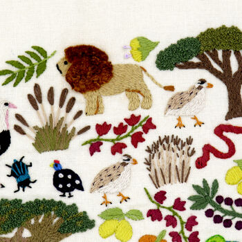 African Savanna, Hand Embroidery Kit, 7 of 12