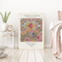 Vintage Botanical Textile Art Print, thumbnail 3 of 3