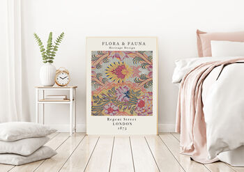 Vintage Botanical Textile Art Print, 3 of 3