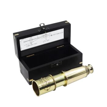 Personalised Brass Telescope With Box, 8 of 9