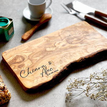 Personalised Olive Wood Serving Board, 2 of 8