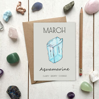 Birthstone Illustration Birthday Card, 3 of 12