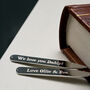 Personalised Secret Message Rhodium Plated Collar Stiffeners, thumbnail 6 of 12