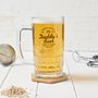 Personalised Daddy's Glass Beer Tankard, thumbnail 1 of 5