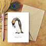 Emperor Penguin Christmas Card, thumbnail 1 of 8