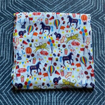 Circus Print Bamboo And Cotton Muslins, 2 of 4