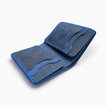 Personalised Handcrafted Leather Wallet Gift For Him, 9 of 12