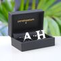 Personalised Alphabet Initial Cufflinks, thumbnail 7 of 10
